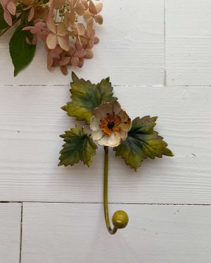 Patère fleur ancienne
