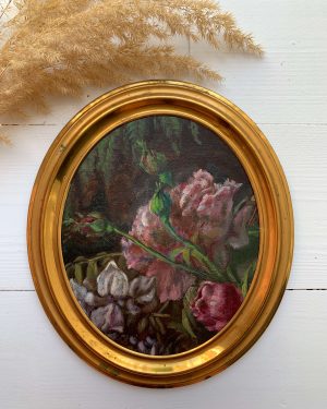 Ancienne peinture de fleurs
