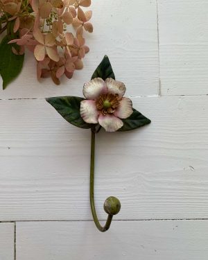 Patère fleur ancienne