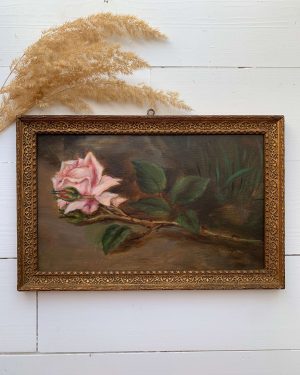 Ancienne peinture « La rose »