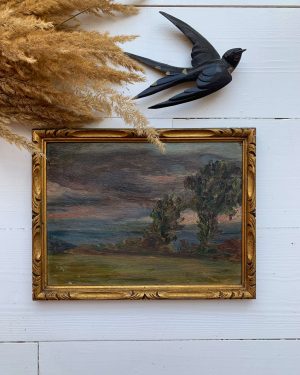 “Le ciel orageux” paysage ancien