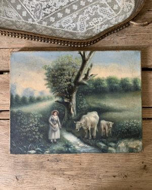 Ancienne peinture vers 1900