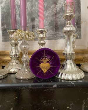 ancienne boîte en velours eglise coeur de jesus