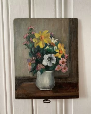 Ancienne peinture de fleurs