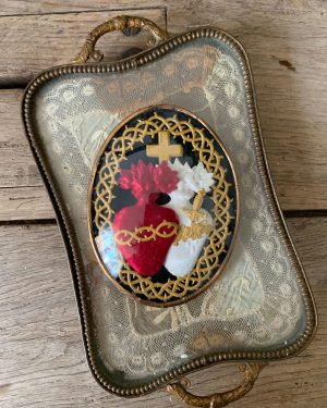 ancien médaillon ex voto xixeme