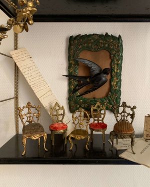 ancienne chaise porte montre de gousset xixeme