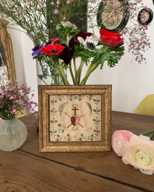ancien ex voto coeur xixeme