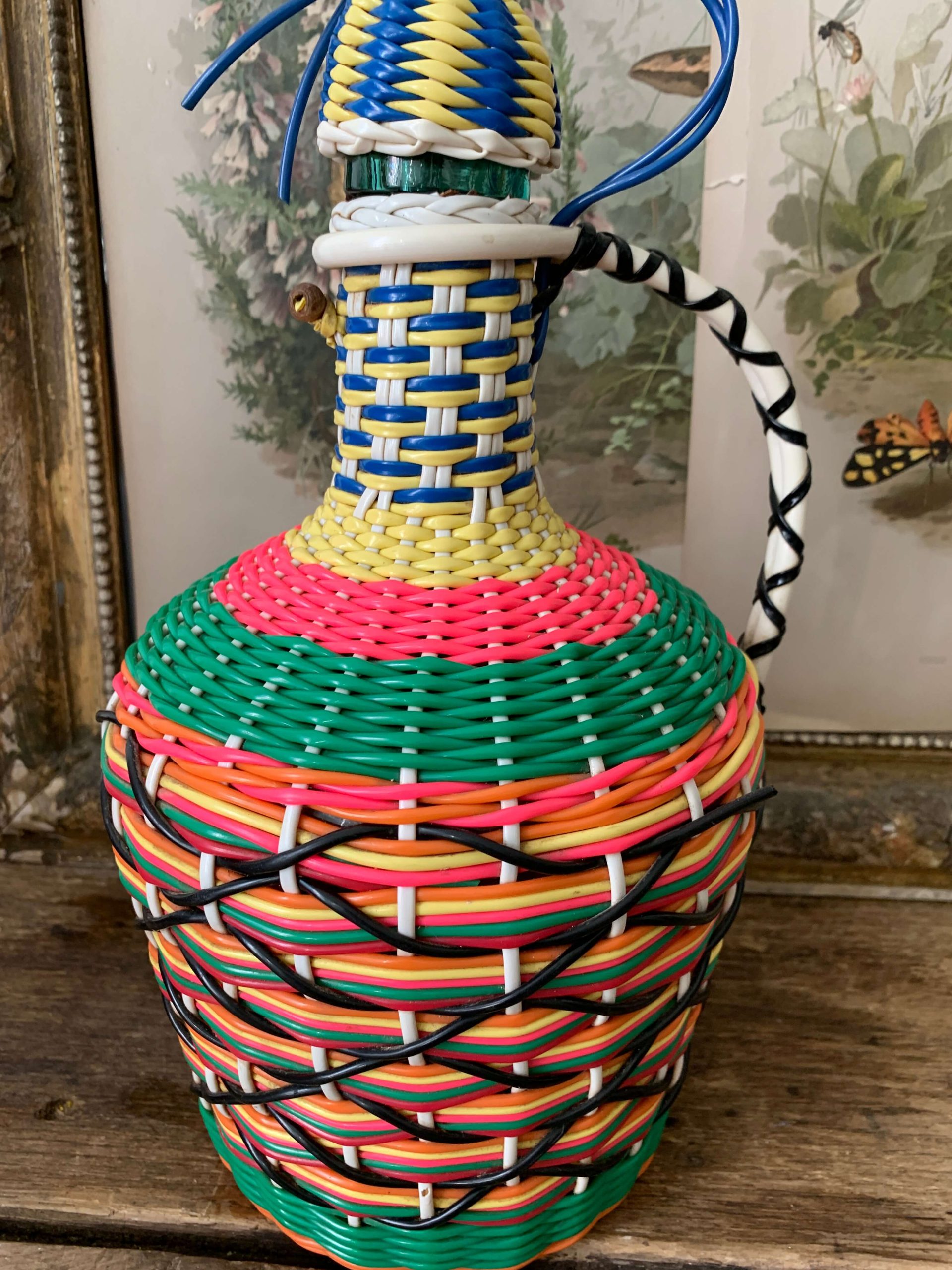 ancienne dame jeanna scoubidou vintage fluo