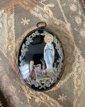 ancien reliquaire notre dame de lourdes xixeme