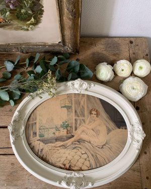 ancienne gravure art deco femme