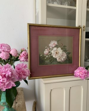 Peinture de fleurs vers 1900