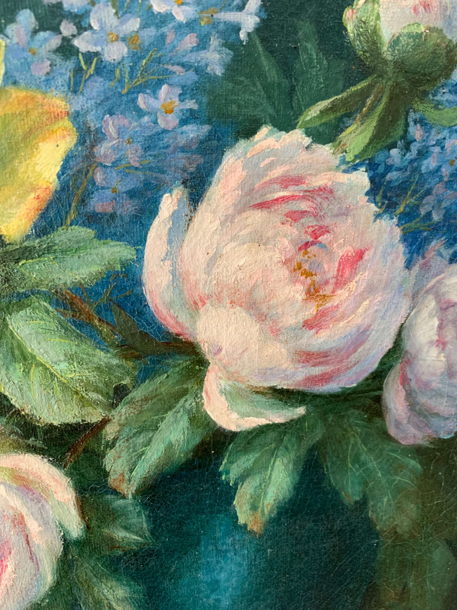 Tapisserie portière à décor de fleurs, AUBUSSON, époque Napo