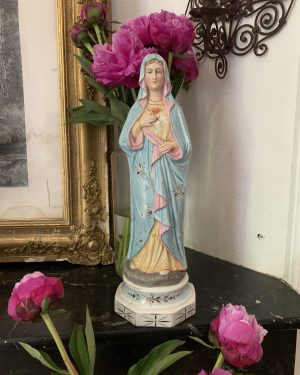 Vierge ancienne en biscuit