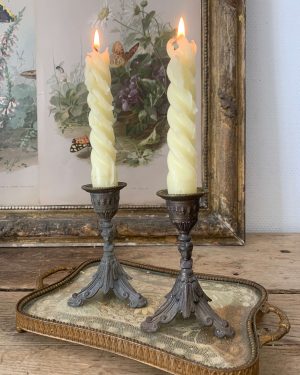 bougeoirs anciens petits vers 1900