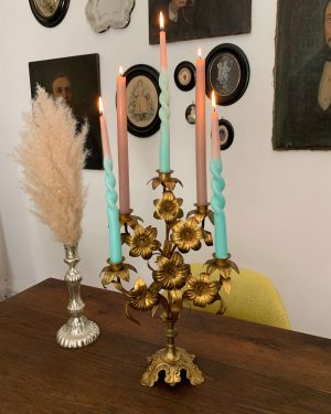 ancien chandelier fleurs de Lys xixeme