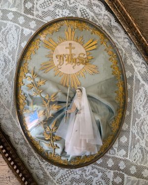 ancien reliquaire communion ihs xixe