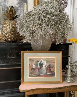 ancienne peinture gouache orientaliste par jean töth