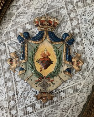 Plaque reliquaire vers 1900