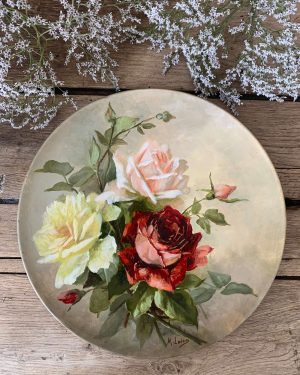 Ancien plat peint début XXème