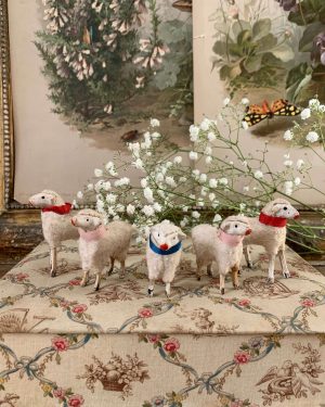 anciens moutons santons laineux debut xxeme
