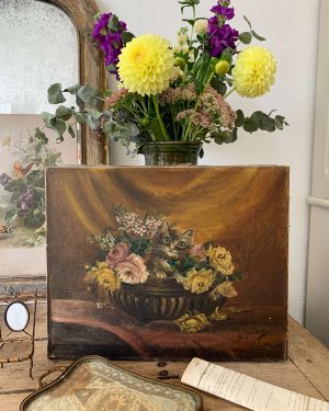 Ancien tableau de chaton