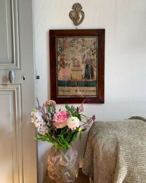 Ancienne peinture Ex-Voto 1850