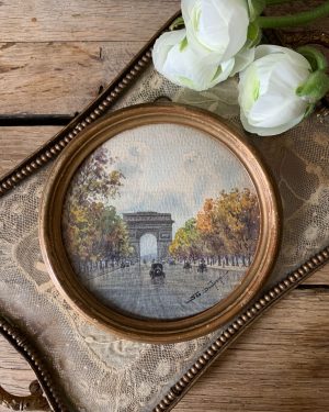 Aquarelle miniature “Arc de Triomphe”