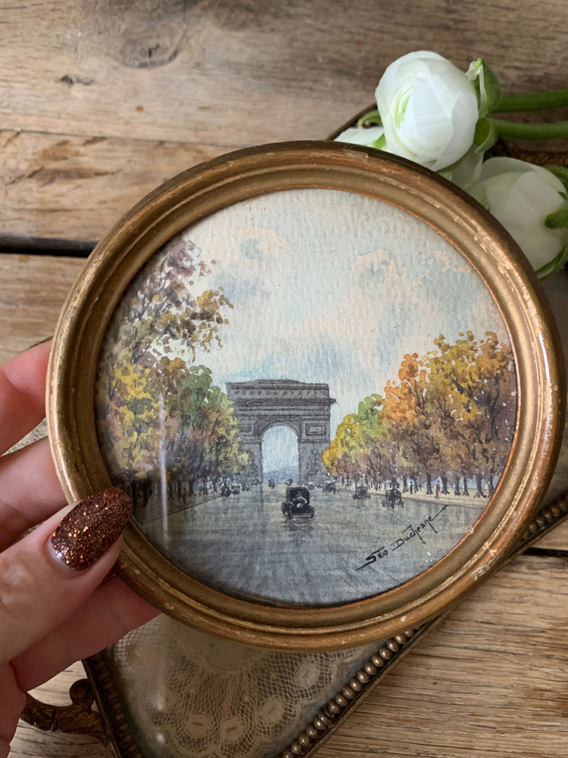 Kit Aquarelle Miniature De Voyage - Palette Magnétique En Bois Avec 12 Couleurs & Carnet - 6x3 Cm - 6