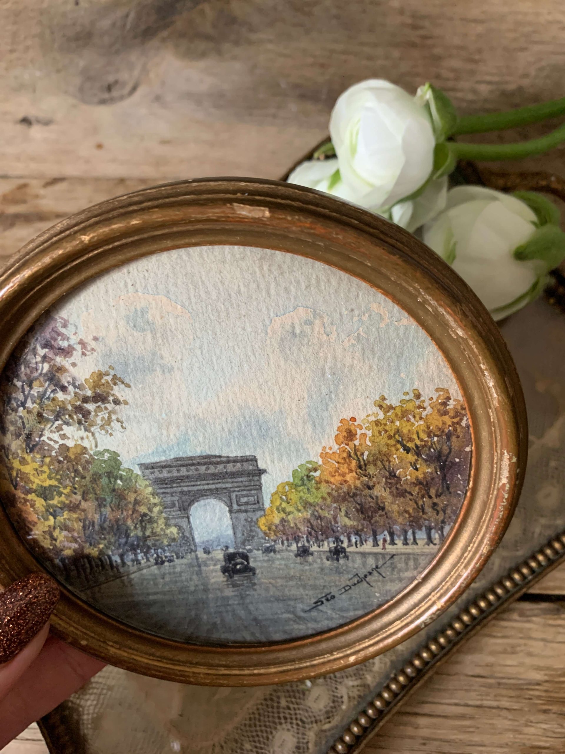 Kit Aquarelle Miniature De Voyage - Palette Magnétique En Bois Avec 12 Couleurs & Carnet - 6x3 Cm - 10