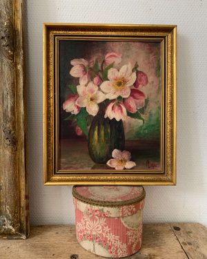Ancien tableau “Roses de Noël”
