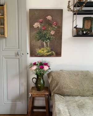 Tableau de fleurs début XXème