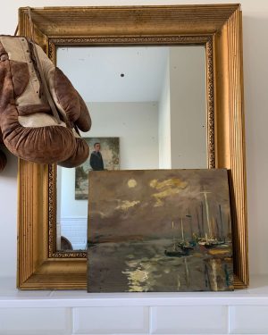Ancienne marine sur bois