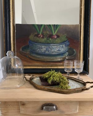 Nature morte « Les jacinthes » début XXe