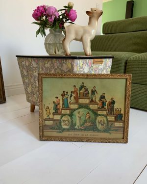 Ancienne chromolithographie "Les âges de la femme »
