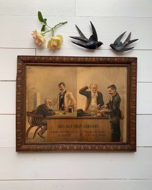 Ancienne chromolithographie fin XIXe