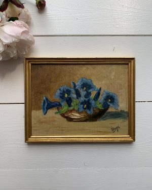 Tableau de gentianes