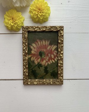 Petit tableau de dahlia