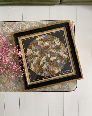Tableau de fleurs séchées