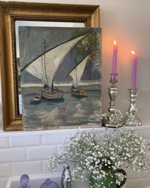Marine/Paysage enneigé début XXème