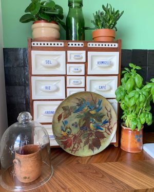 Ancien plat peint début XXème