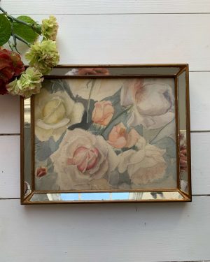 Aquarelle ancienne de roses