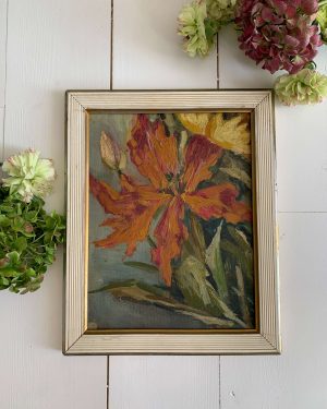 Tableau de fleurs début XXème