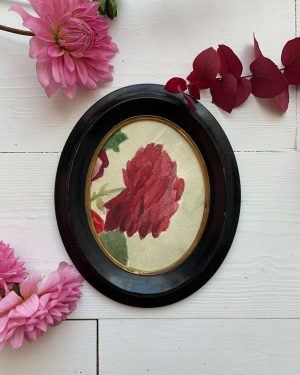 Aquarelle de rose vers 1900