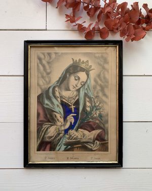 Lithographie Sainte Jeanne XIXe