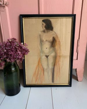Pastel « nu féminin » début XXe