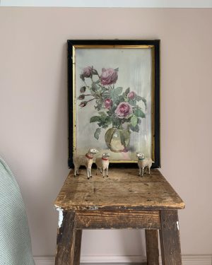 Aquarelle de roses de 1895