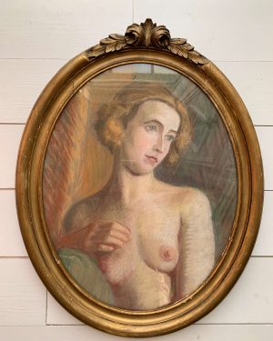 Pastel « Nu » Art Déco
