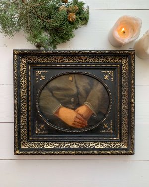 Peinture ancienne "Les mains"