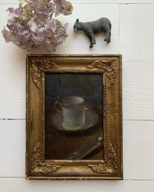 Tableau ancien « La tasse »