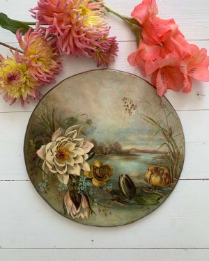 Ancien plat peint début XXème